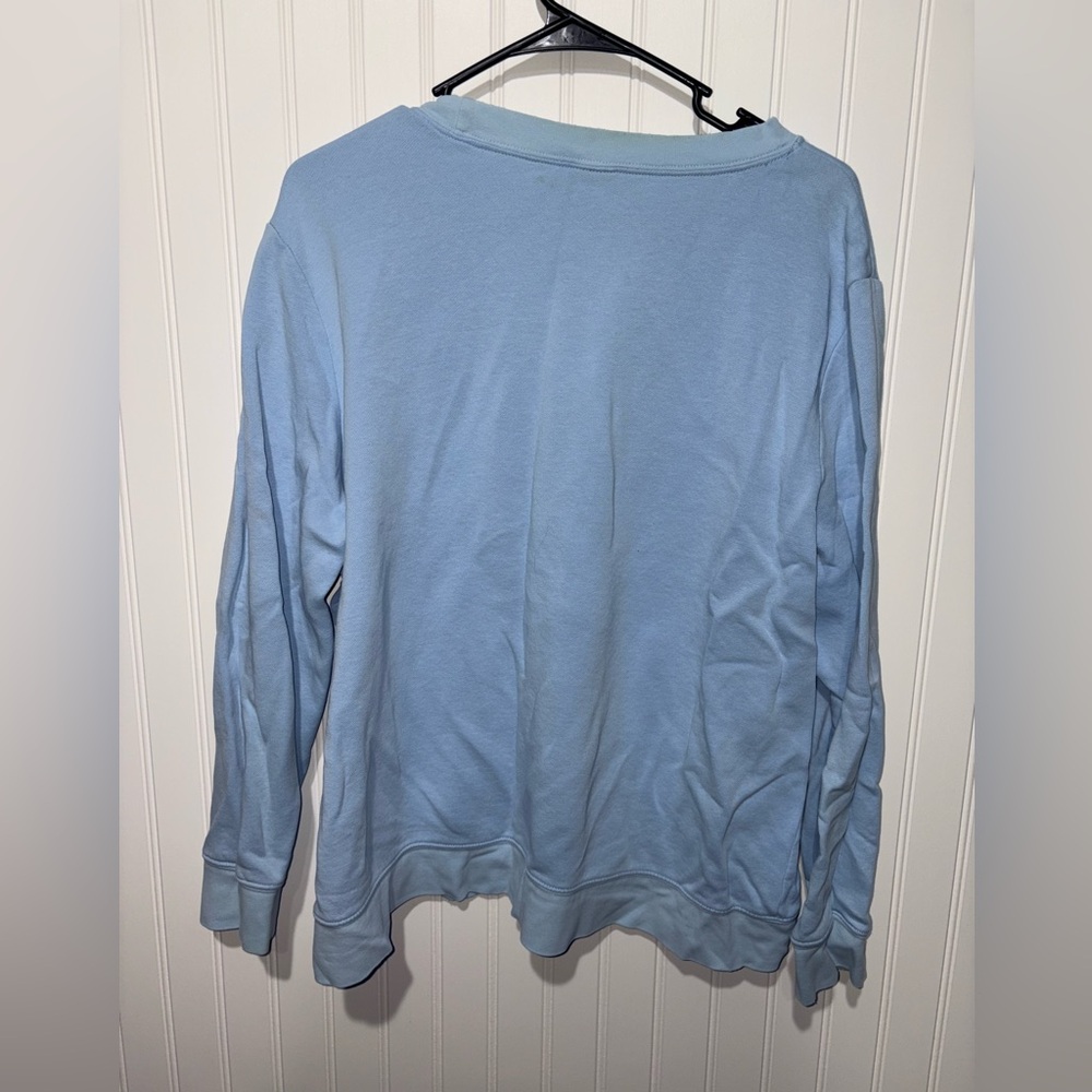 Vintage Holiday Editions Light Blue Snowflake Sweatshirt - Picture 4 of 5
